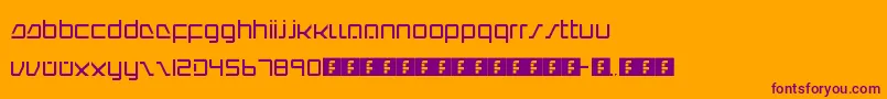 IntercorpRedux Font – Purple Fonts on Orange Background