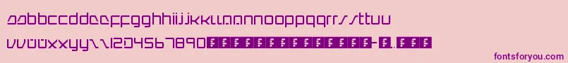 IntercorpRedux-fontti – violetit fontit vaaleanpunaisella taustalla