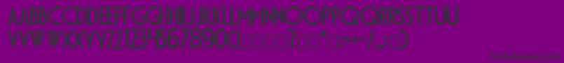 Шрифт Dsdiplomac – чёрные шрифты на фиолетовом фоне