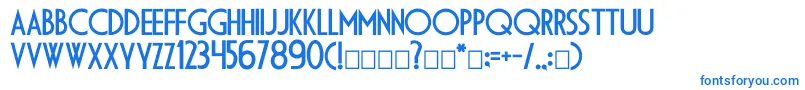 Dsdiplomac Font – Blue Fonts on White Background
