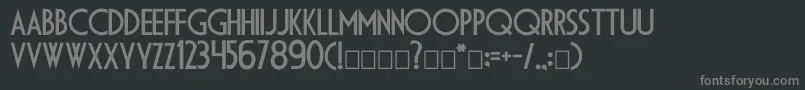Dsdiplomac Font – Gray Fonts on Black Background