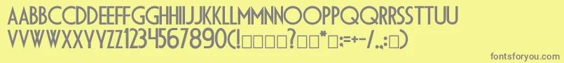 Dsdiplomac Font – Gray Fonts on Yellow Background