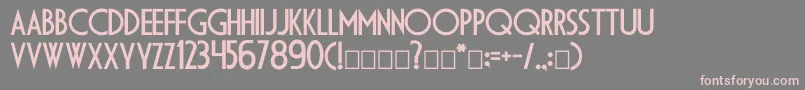 Dsdiplomac Font – Pink Fonts on Gray Background