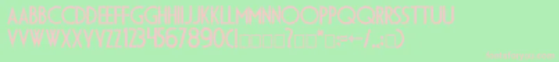 Dsdiplomac Font – Pink Fonts on Green Background