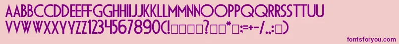 Dsdiplomac Font – Purple Fonts on Pink Background