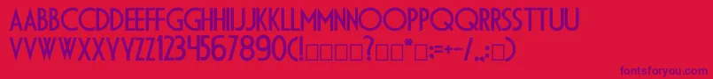 Dsdiplomac Font – Purple Fonts on Red Background
