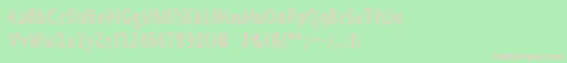 Dsbrushs Font – Pink Fonts on Green Background