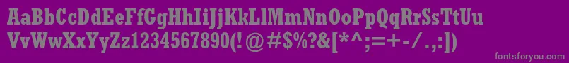 RockwellstdBoldcondensed Font – Gray Fonts on Purple Background