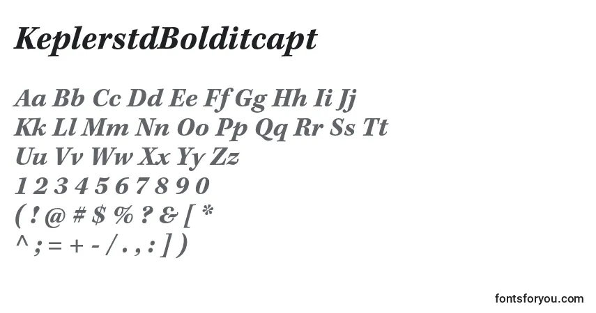 Schriftart KeplerstdBolditcapt – Alphabet, Zahlen, spezielle Symbole