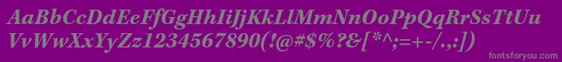 KeplerstdBolditcapt Font – Gray Fonts on Purple Background