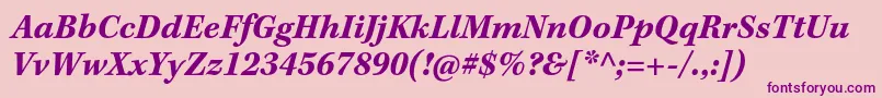 KeplerstdBolditcapt Font – Purple Fonts on Pink Background