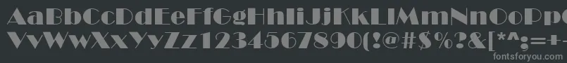 Шрифт Marquee – серые шрифты на чёрном фоне