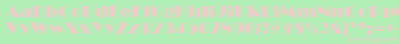 Marquee Font – Pink Fonts on Green Background