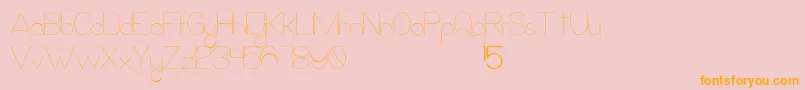 LaQuinceDeMayra Font – Orange Fonts on Pink Background