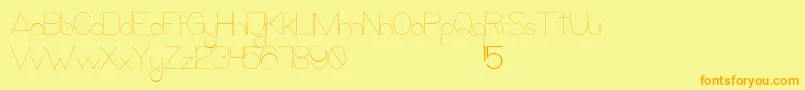 LaQuinceDeMayra Font – Orange Fonts on Yellow Background
