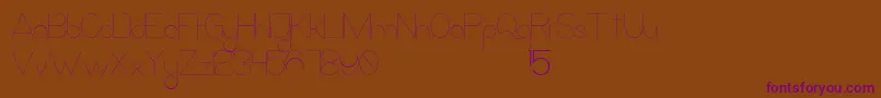 LaQuinceDeMayra Font – Purple Fonts on Brown Background
