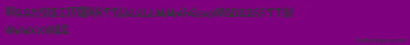 Funk Font – Black Fonts on Purple Background
