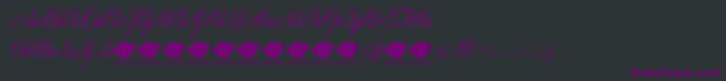 MastericsPersonalUse-Schriftart – Violette Schriften auf schwarzem Hintergrund