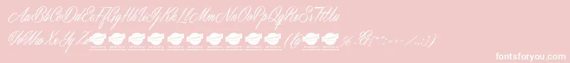 MastericsPersonalUse Font – White Fonts on Pink Background