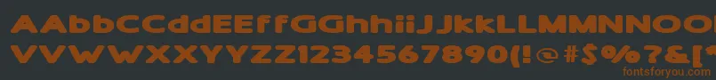 fuente ShamExtraBold – Fuentes Marrones Sobre Fondo Negro