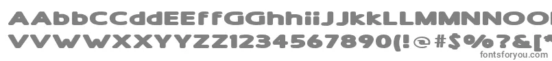 ShamExtraBold Font – Gray Fonts on White Background