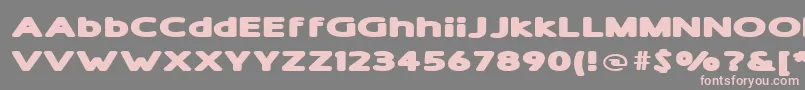 Шрифт ShamExtraBold – розовые шрифты на сером фоне