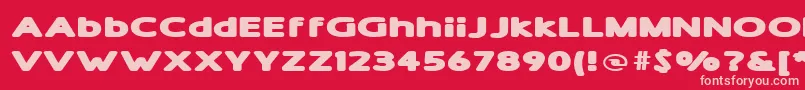 En savoir plus sur la police ShamExtraBold Police ShamExtraBold – polices roses sur fond rouge
