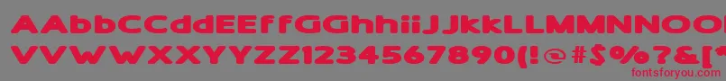 ShamExtraBold Font – Red Fonts on Gray Background