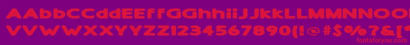 Lisätietoja ShamExtraBold-fontista ShamExtraBold-fontti – punaiset fontit violetilla taustalla