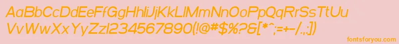 SfArborcrestMediumOblique Font – Orange Fonts on Pink Background