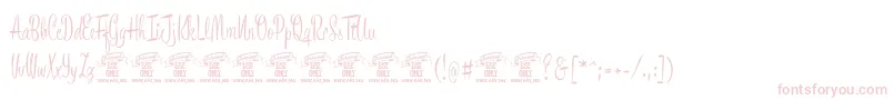 BronzescriptPersonaluse-Schriftart – Rosa Schriften