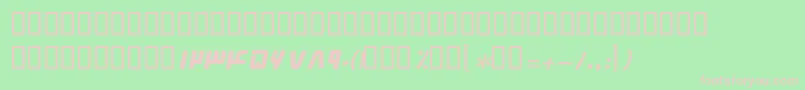 BFarnaz Font – Pink Fonts on Green Background