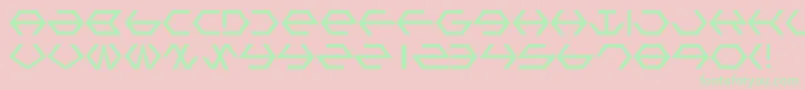 GammaSentry Font – Green Fonts on Pink Background