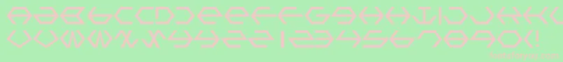 GammaSentry Font – Pink Fonts on Green Background