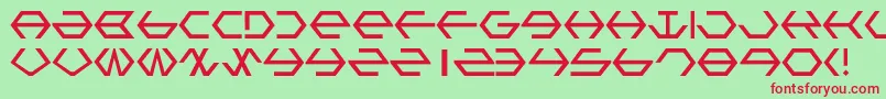 GammaSentry Font – Red Fonts on Green Background