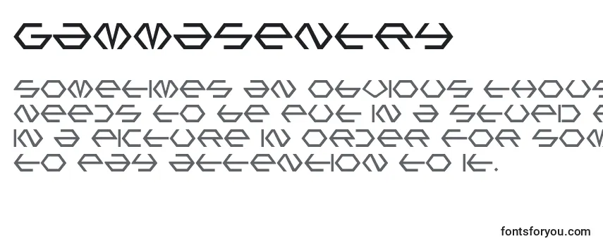 GammaSentry Font