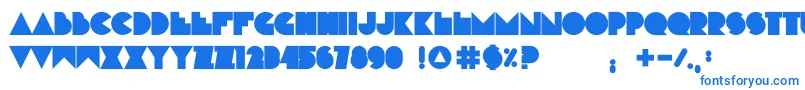 Шрифт RnsBoboDylan – синие шрифты