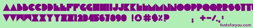 RnsBoboDylan Font – Purple Fonts on Green Background