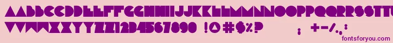 RnsBoboDylan Font – Purple Fonts on Pink Background