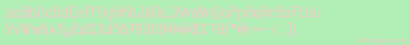 HeartbeatSynchronicity Font – Pink Fonts on Green Background