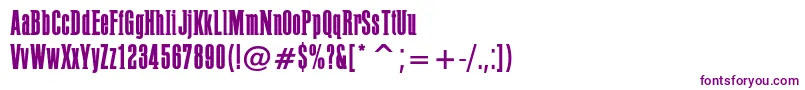 PffusionLight-fontti – violetit fontit valkoisella taustalla