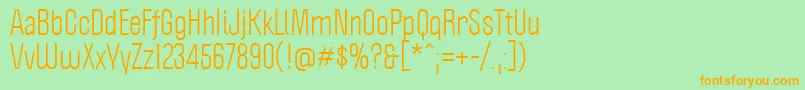 Politica Font – Orange Fonts on Green Background