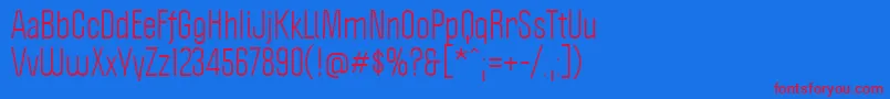 Politica Font – Red Fonts on Blue Background