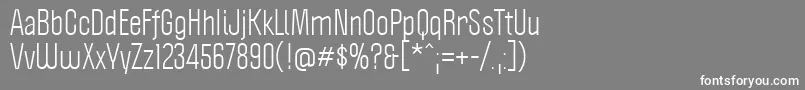 Politica Font – White Fonts on Gray Background