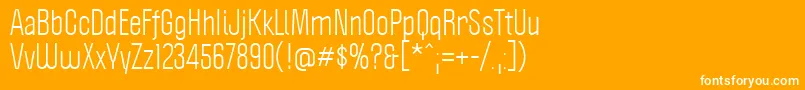 Politica Font – White Fonts on Orange Background