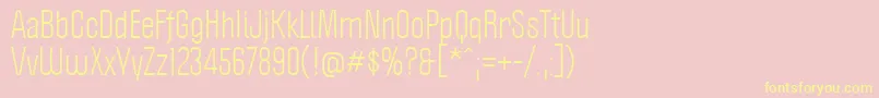 Politica Font – Yellow Fonts on Pink Background