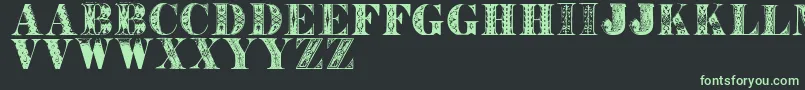 Westbalaio Font – Green Fonts on Black Background