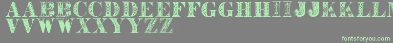 Westbalaio Font – Green Fonts on Gray Background