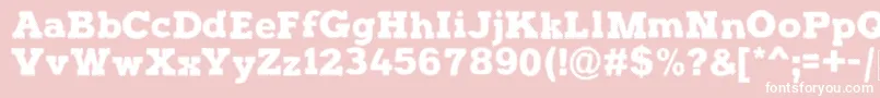 HalftonePosterDemo Font – White Fonts on Pink Background