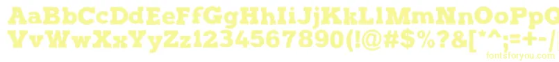 HalftonePosterDemo Font – Yellow Fonts on White Background